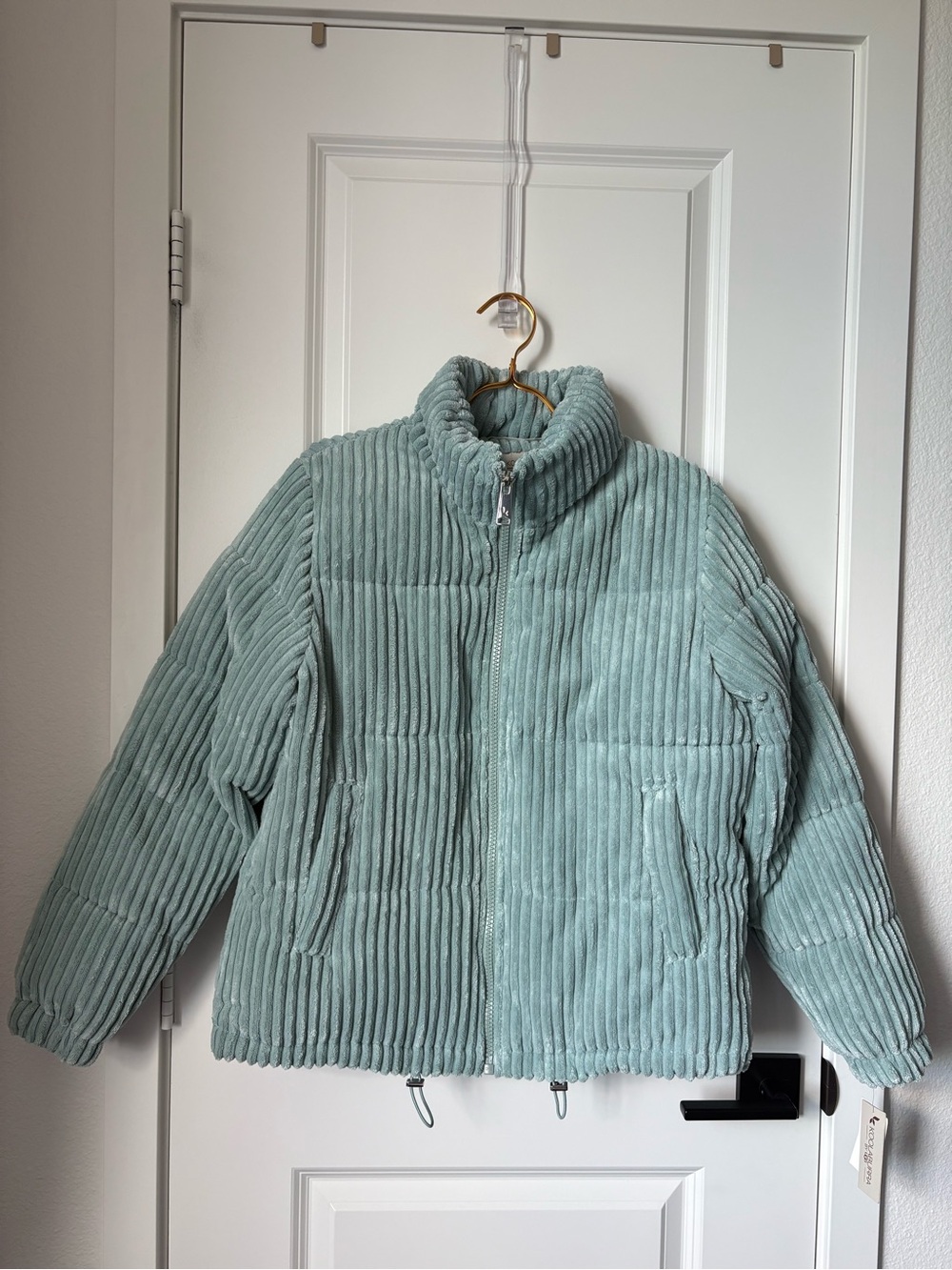 Koolaburra by UGG Corduroy Puffer Jacket in Mint, Medium NWT